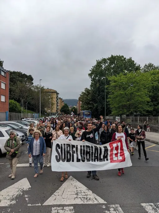 Subflubialaren aurka mobilizatzera deitu dute berriz, Bizkaiko Diputazioak obrak esleitu ostean