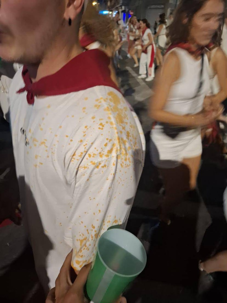 Eraso polizial bat salatu dute sanferminetan