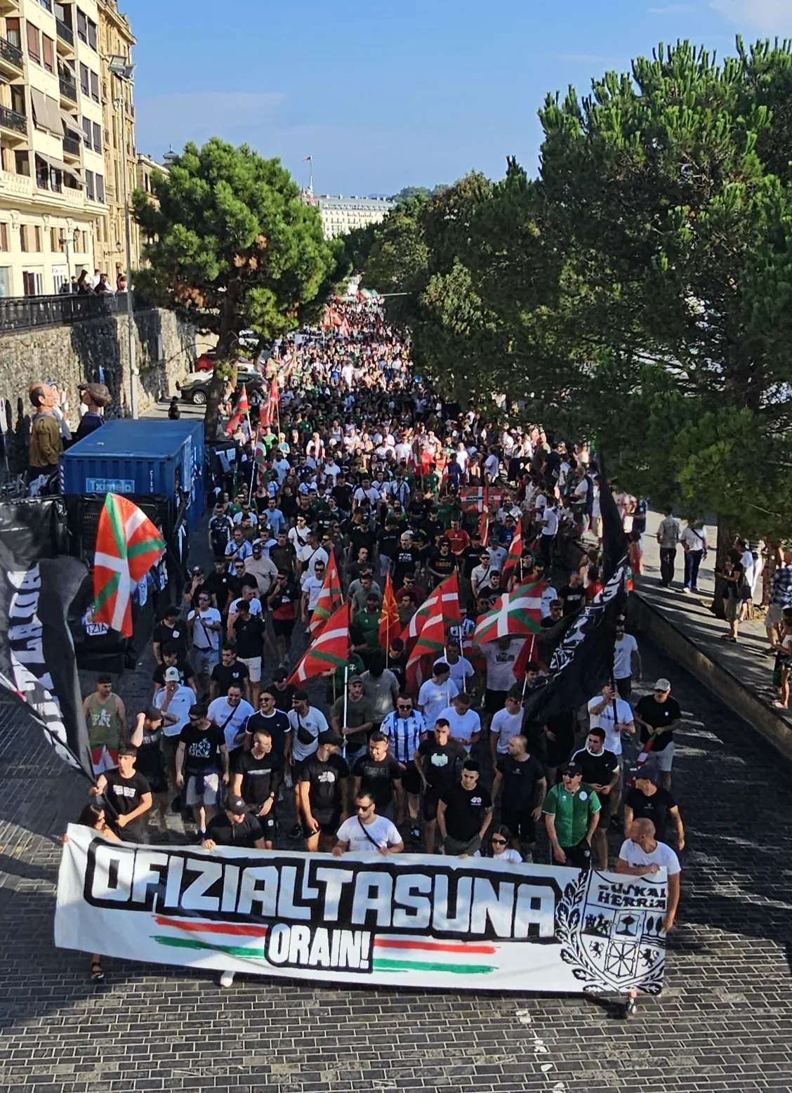 Espainolismoaren aurkako aldarria Euskal Herriko hainbat hiritan