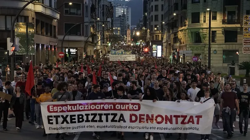 Milaka eta milaka lagun espekulazioaren aurka eta etxebizitza-eskubide bermatuaren alde
